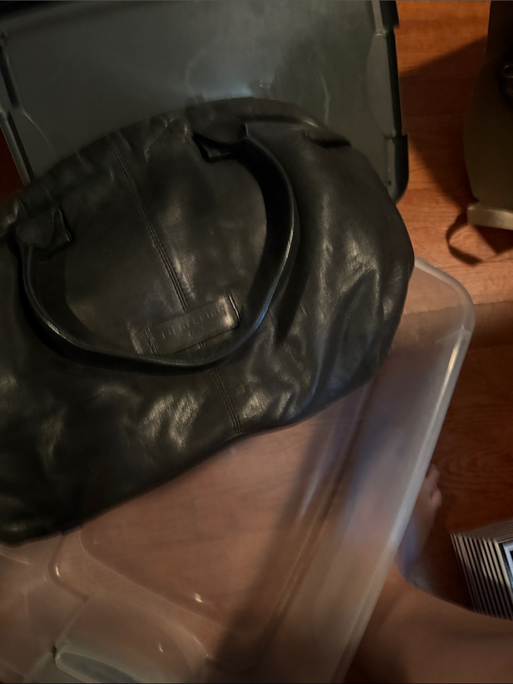 Liebeskind Black Leather Tote Bag